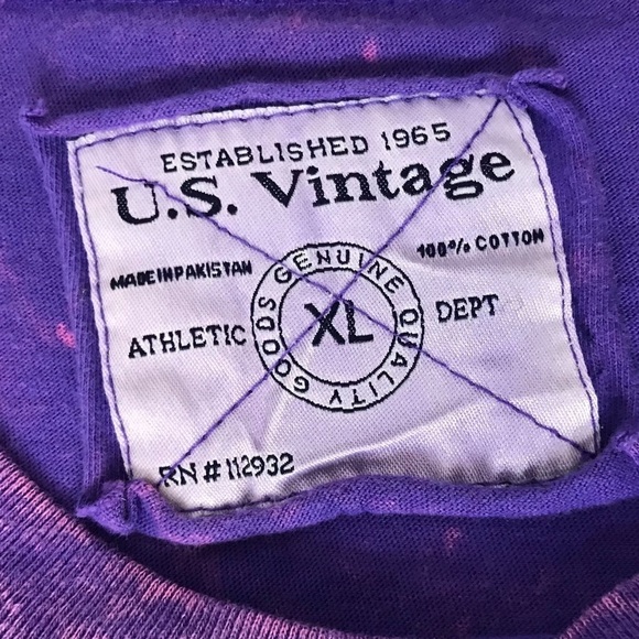Newport Rhode Island Tie Dye Acid Wash Purple T-Shirt Anchor Graphic Top - Picture 8 of 9